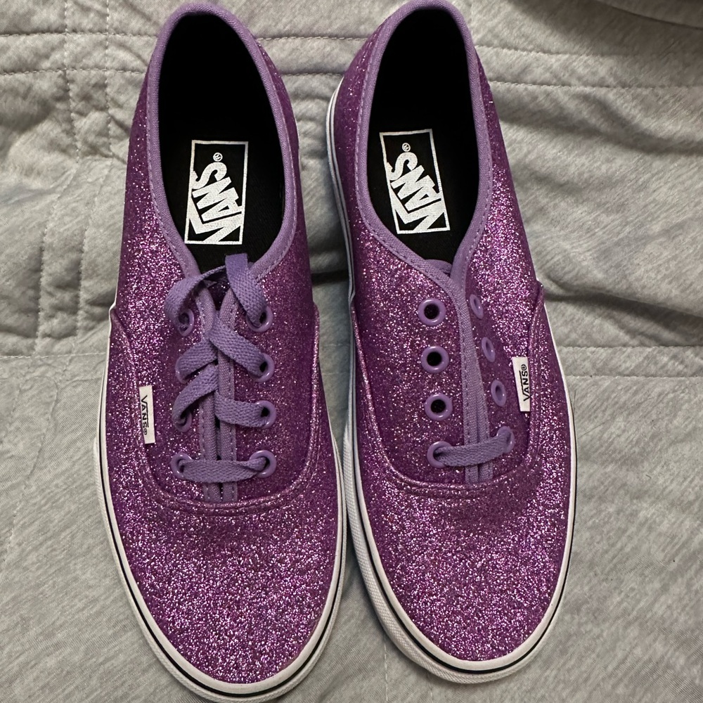 New Women’s Vans purple sparkle